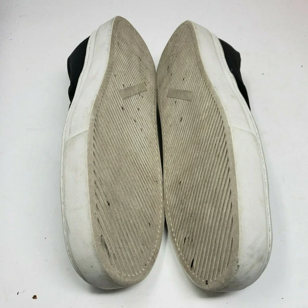 Saturdays NYC Men's Vass‎ Slip on Sneakers Black White Size 6